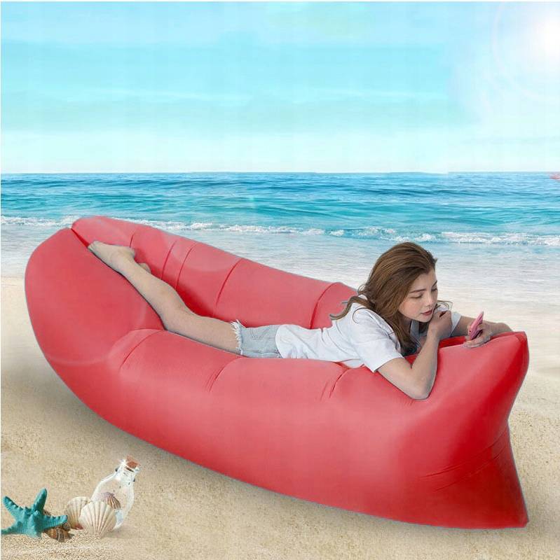 Air Sofa Lazy Bag Couch Lounger 190x70 Red