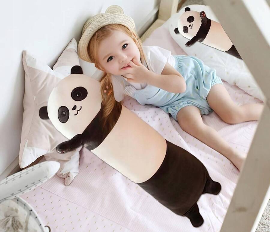Long Panda Teddy Bear Mascot 80cm