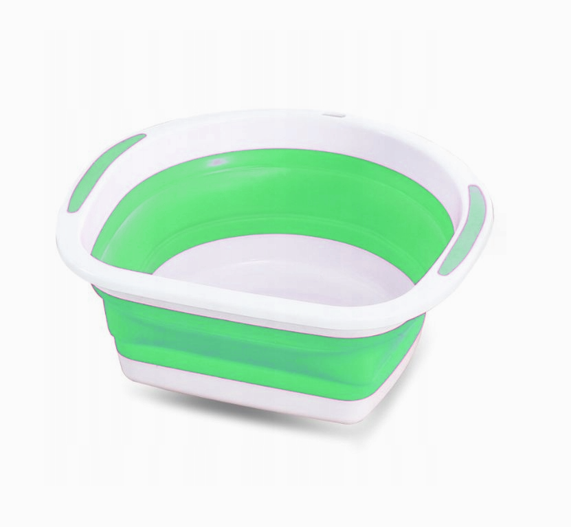 Silicone Basket Collapsible Bowl For Laundry Laundry GREEN