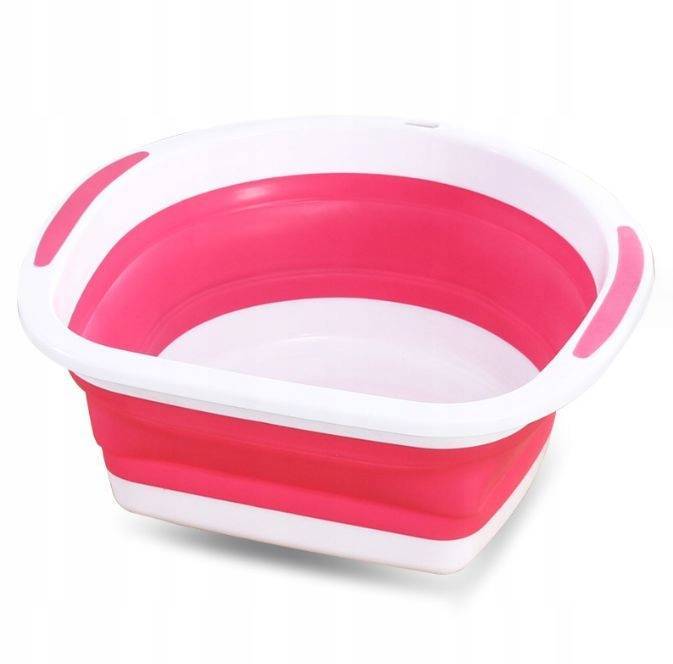 Silicone Basket Collapsible Bowl For Laundry Laundry PINK