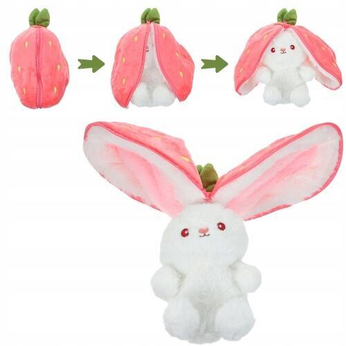Strawberry rabbit mascot large XXL 25cm