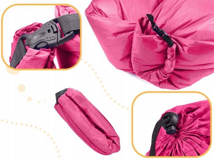 Air Sofa Lazy Bag Kanapa Leżak 190x70 Różowa